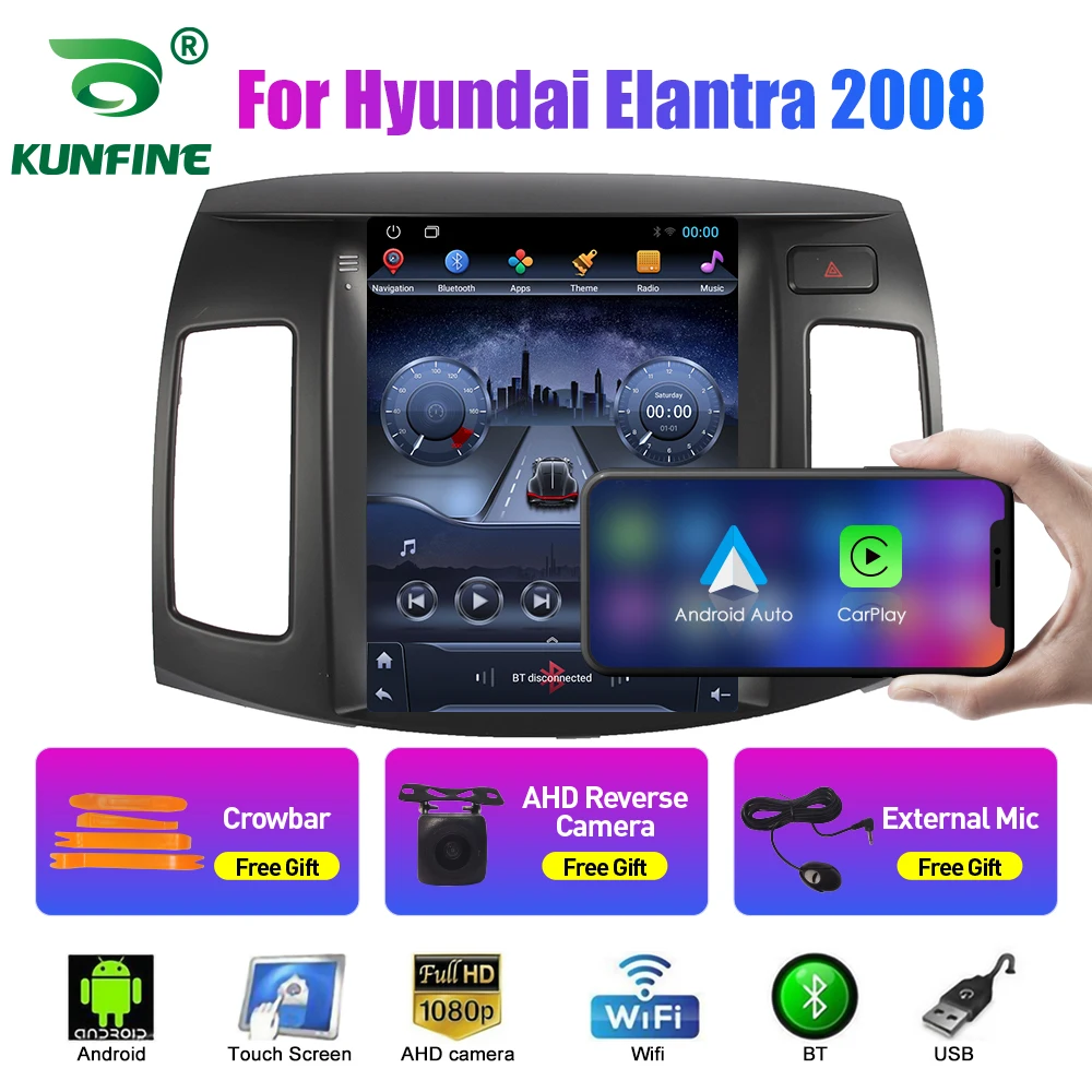 9,7-дюймовый автомобильный радиоприемник Tesla Style 2 Din Android для Hyundai Elantra 2008 Стерео автомобильный мультимедийный видеоплеер DVD GPS Навигация