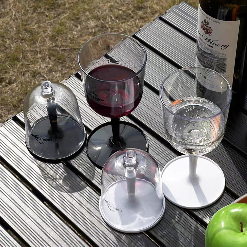 Походные бокалы для вина из смолы, легкие съемные стаканчики для коктейлей, устойчивые к падению, небьющиеся, многоразовые для домашних вечеринок в ресторанах.
