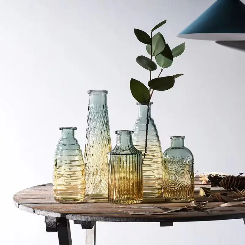 Прозрачная стеклянная ваза для растений, Скандинавские Простые Стеклянные вазы для цветов, Креативный Гидропонный Террариум, Настольный Декоративный цветочный горшок