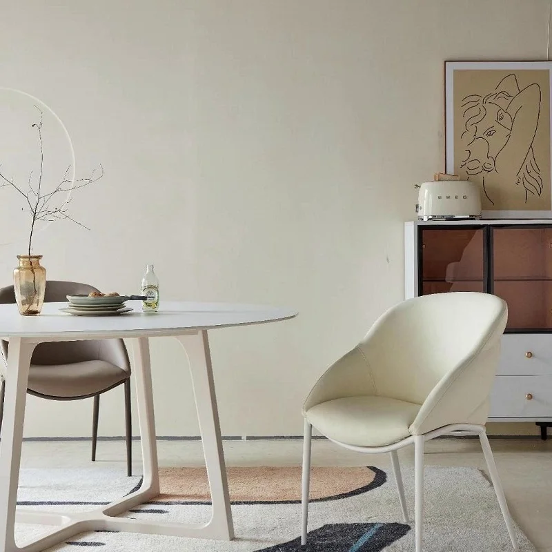 Роскошный и минималистичный домашний повседневный дизайнерский обеденный стул из микрофибры в форме ананаса для одного человека