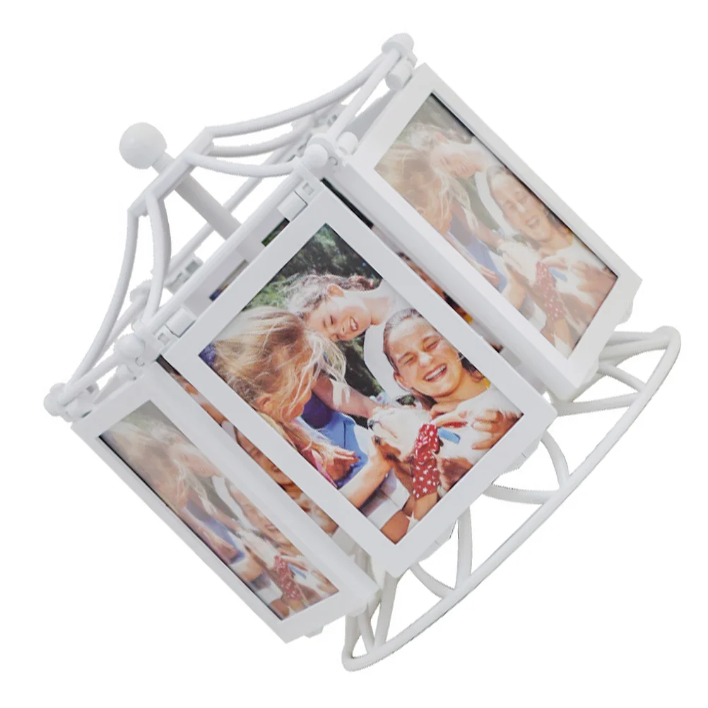 Фоторамка Колесо обозрения Персонализированное семейное вращающееся изображение с возможностью поворота дисплея.